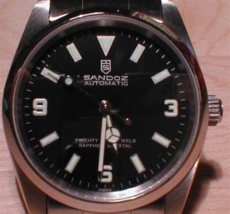 Sandoz 'Explorer III' automatic watch. Oyster Date Homage. ETA .